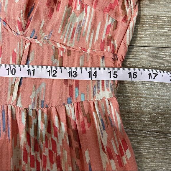 Knox Rose Pink and Coral Patterned Dress Size Medium - Picture 9 of 10